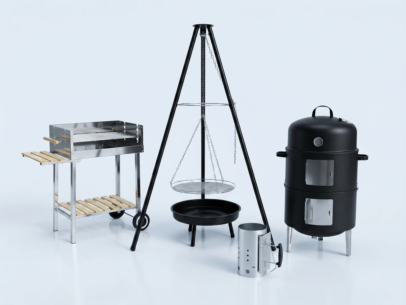 GLÜHZONE Produktwelt — Grills, Smoker, Schwenkgrill und Grillzubehör