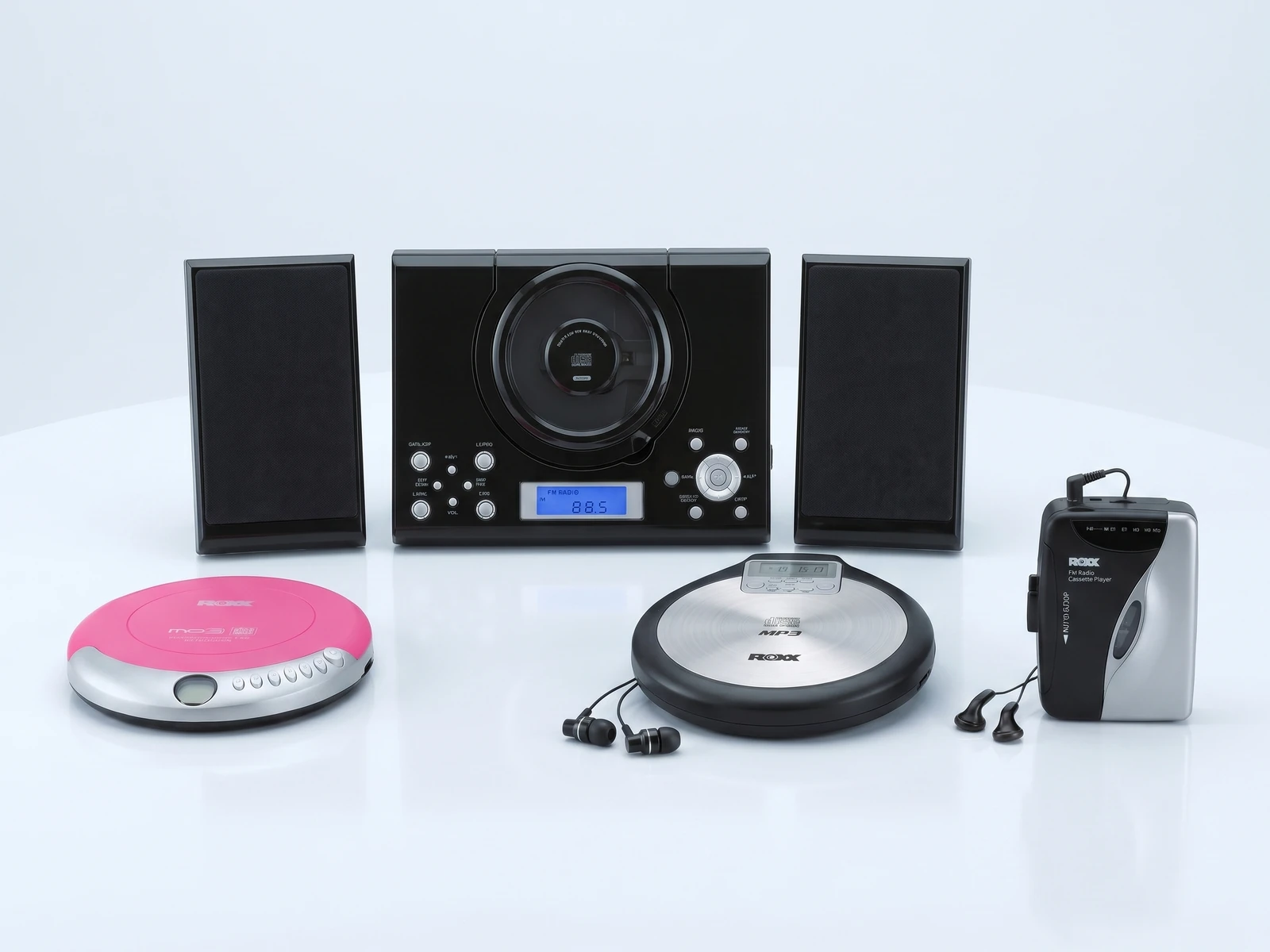 ROXX Produktwelt — CD-Player, tragbare Audiogeräte und Zubehör